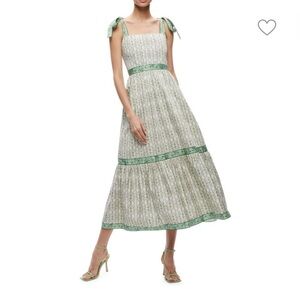 Alice + Olivia Breslin Corset Midi Dress